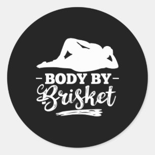 Lichaam door Brisket Smoker Brisket Burgers Briske Ronde Sticker