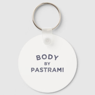Lichaam door Pastrami Jewish Deli BBQ Party Briske Sleutelhanger