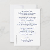 Lichaam en bloed, Eucharistisch gebedenkaartje (Achterkant)