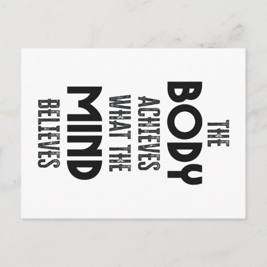 Lichaam en geest briefkaart (Voorkant)