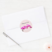 Lichaam- en Soul-floral Spa Ronde Sticker (Envelop)