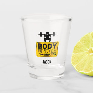 Lichaam in aanbouw Aangepaste naam Shot Glas