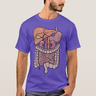 Lichaam Intern orgaan Anatomie Costume Easy Hallow T-shirt