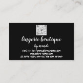 Lichaam Logo QRCode Bikini Onderkleding Winkel Gol Visitekaartje (Achterkant)