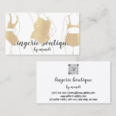 Lichaam Logo QRCode Bikini Onderkleding Winkel Gol Visitekaartje (Voorkant / Achterkant)