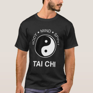 Lichaam Mind Spirit Yin Yang Symbool Kunst - Tai C T-shirt