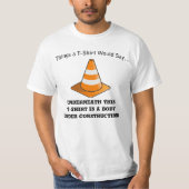 Lichaam onder constructie T-shirt (Voorkant)