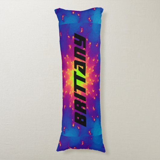 Lichaam Pillow Large Sunburst Star Explosion tye-k Lichaamskussen (Voorkant Verticaal)