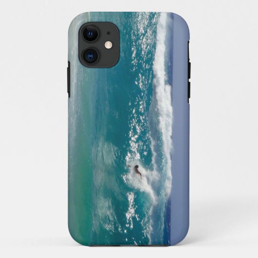 Lichaam Surfende zandstrand Case-Mate iPhone Case (Achterkant)
