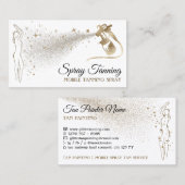 Lichaam Tan Spray Gold Visitekaartje (Voorkant / Achterkant)