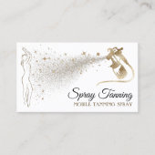 Lichaam Tan Spray Gold Visitekaartje (Voorkant)