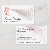 Lichaam Tan Spray Roos Gold Vrouwen Visitekaartje (Voorkant / Achterkant)