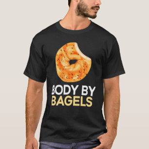 Lichaam van Bagels Foodie Bread Bakery Food Jewish T-shirt