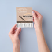 Lichaamcontouren en lichaamsplinters weg flyer (Hand)