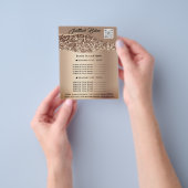 Lichaamsbedekking Schoonheid Hair Salon QR CODE Flyer (Hand)