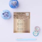 Lichaamsbedekking Schoonheid Hair Salon QR CODE Flyer (Enkel)