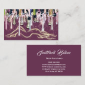 Lichaamsbedekking schoonheids Aangepaste Logo Mass Visitekaartje (Voorkant / Achterkant)