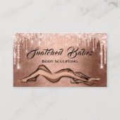 Lichaamsbedekking schoonheidsmiddel Massage QE COD Visitekaartje (Voorkant)