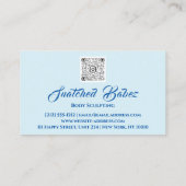 Lichaamsbedekking schoonheidsmiddel massage QRCODE Visitekaartje (Achterkant)