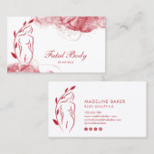 Lichaamsbedekking Wellness Cosmetics Beauty Spa Bu Visitekaartje (Voorkant / Achterkant)