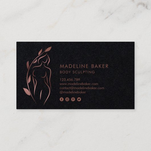 Lichaamsbedekking Wellness Cosmetics Beauty Spa Bu Visitekaartje (Achterkant)