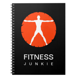 Lichaamsbeschadiging Sportfitness Junkie Custom No Notitieboek