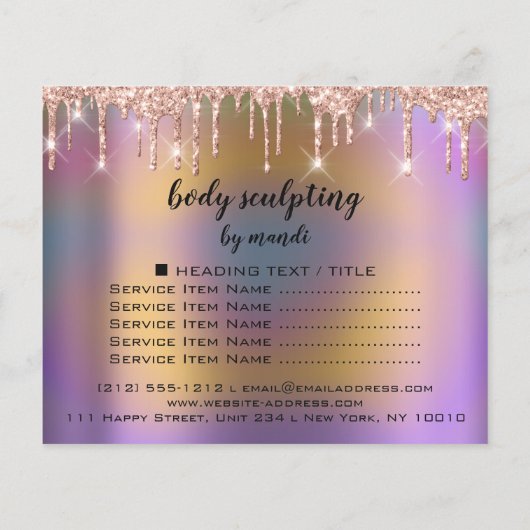 Lichaamsbeschietingen Roos Wellness Flyer (Achterkant)