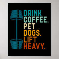 Lichaamsbouw Gewichtheffen Drink Koffie Aai Honden