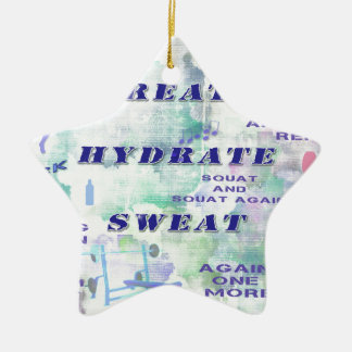 Lichaamsbouw in de Gym Breath Sweat Keramisch Ornament
