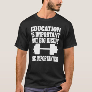 Lichaamsbouw motivatie fitness zeggen training st t-shirt