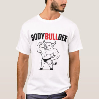 Lichaamsbouwer – Grappige Stier Lichaamsbouwer Woo T-shirt