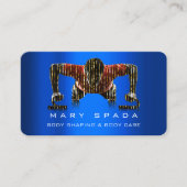 Lichaamsbouwhulpstof Man Blauwe kobalt Visitekaartje (Voorkant)