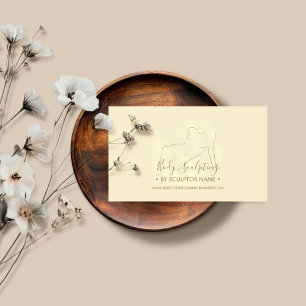 Lichaamsculpende contouren estheticus tan goud visitekaartje