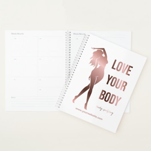 Lichaamsculpende lichaamcontouren die spa gift vor planner (Display)