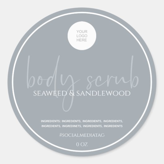 Lichaamsgebruik Ronde Sticker (Voorkant)