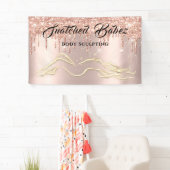 Lichaamsgewicht Logo Massage Drives Roos Gold Spandoek (Insitu)