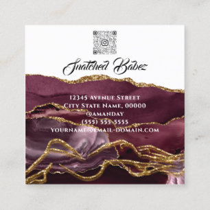Lichaamsgewicht massage sculpatie Glitter Gold QRC Vierkante Visitekaartje