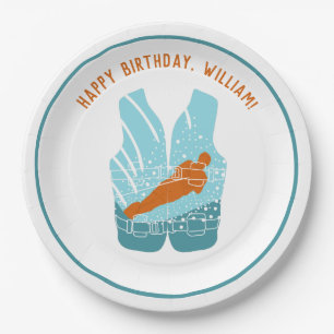 Lichaamskleding voor zwemmers Grafisch speciaal ge Papieren Bordje