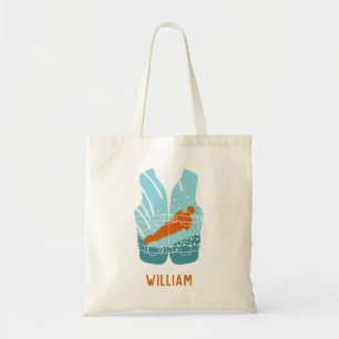 Lichaamskleding voor zwemmers Grafisch speciaal ge Tote Bag