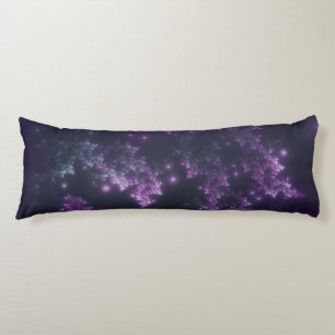 Lichaamskussen Fractale bladeren Violet Glow
