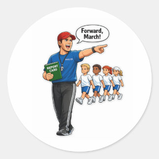 Lichaamsoefening Docent Training Kinderen Sticker