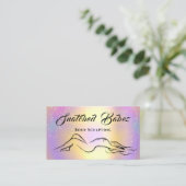 Lichaamspatserij Sculpting Beauty Logo Massage Hol Visitekaartje (Staand voorkant)
