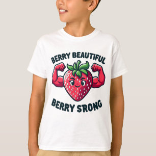 Lichaamspositiviteit aardbei t-shirt