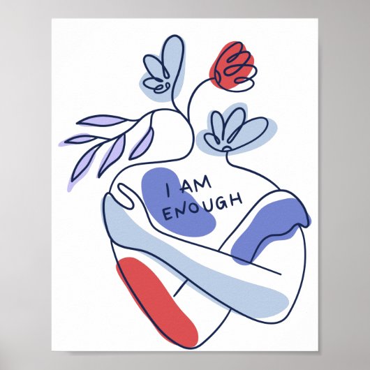 Lichaamspositiviteitsberichten Poster (Voorkant)