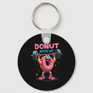 Lichaamstrainer Donut Geef Niet Op Humor Gym Worko Sleutelhanger