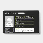 Lichaamstraining Badge (Achterkant)