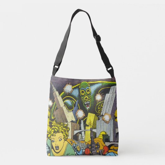 Lichaamszak voor Alien Wreaking Havoc Crossbody Tas (Achterkant)