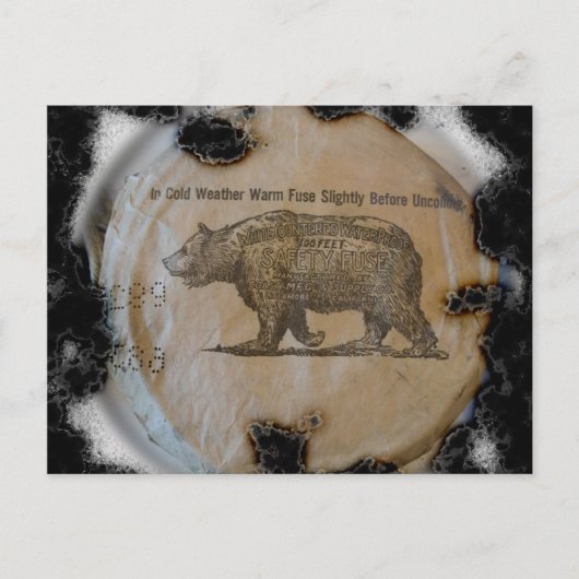 Lichaamszekering verbrand briefkaart (Voorkant)