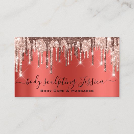 Lichaamszorg sculpend QRCode Logo Red Visitekaartje (Voorkant)