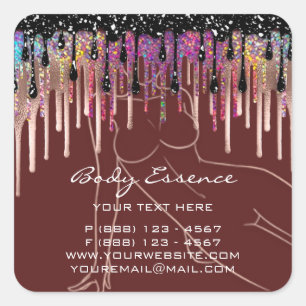 Lichaamszorg Winkelend zeep Balm Cosmetisch boodsc Vierkante Sticker